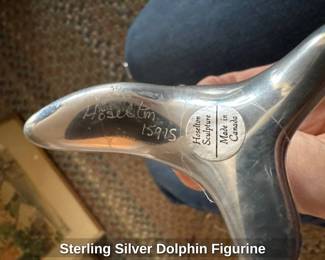 Sterling Silver Dolphin Figurine