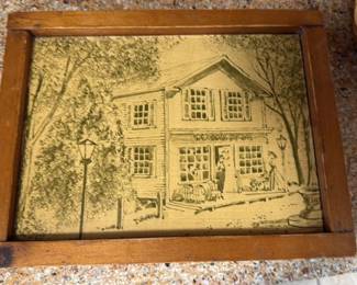 Vintage Framed "General Store" Artwork