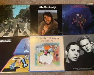 Vinyl collection: Beatles, McCartney, Doobie Brothers, Simon & Garfinkel, Cat Stevens, Three Dog Night 