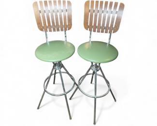 MCM vintage swivel bar stools