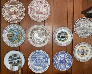 Collection of vintage US State plates