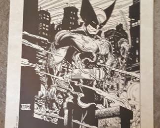Marvel Comics Wolverine poster, Todd McFarlane vtg