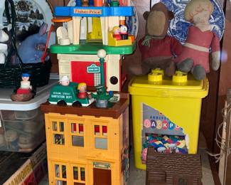Vintage Fischer Price, Playskool & Seasame street toys 