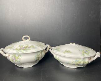 Limoges France covered dishes vtg