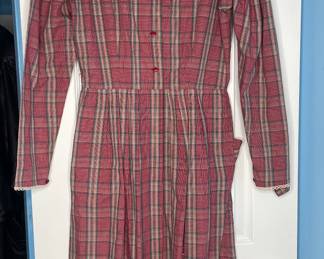 Tanner plaid lace dress vtg
