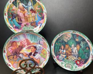 Knowles Musical Moments Wizard of Oz collectors plates vtg