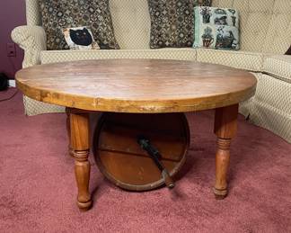 Vtg. rustic coffee table