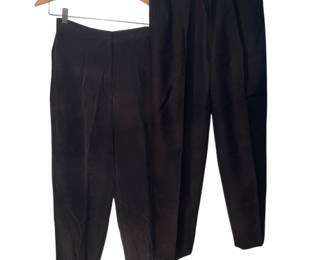 Giorgio Sant’Angelo wool & Pat Argenti silk pants vintage