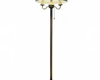 Vtg. brass floor lamp