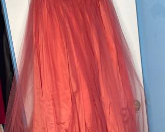 Tulle & satin vintage gown