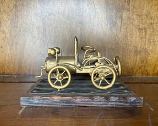 Vtg brass sculpture of a Model T, Sterner Spain