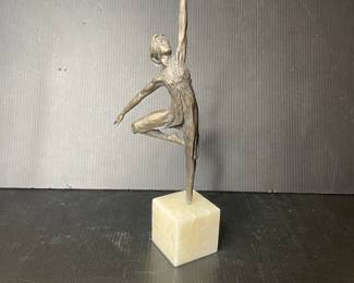 Bronze sculpture of a ballerina