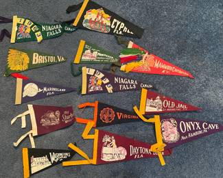 Vintage mini pennants