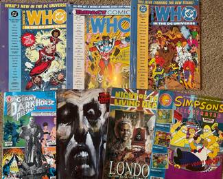 Comics: night of the Living Dead, Simpsons, Dark Horse, Who’s Who Impact Comics