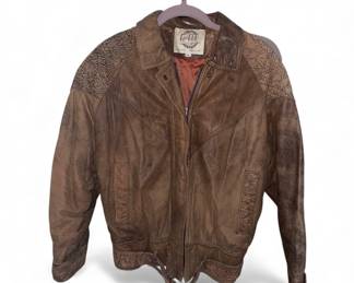 Vintage leather bomber jacket G-III