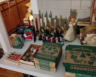 vintage shiny brite ornaments