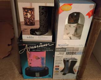 fish tank and fragrance warmers