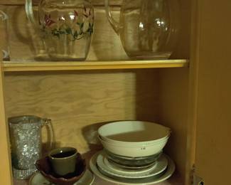 vintage pitcher and bowels