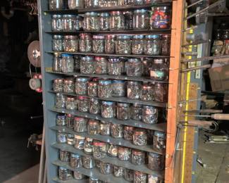 jars of nuts and bolts