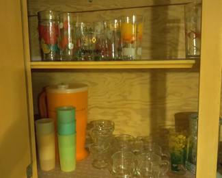 vintage glasses and other glassware