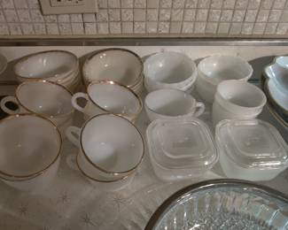 Fire king cups and dishes