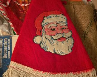 vintage christmas tree skirt