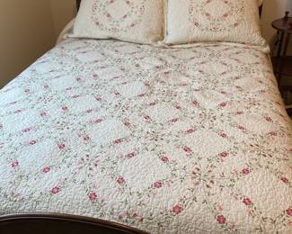 Antique walnut full-size bed