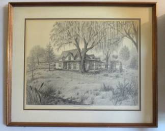 Harriet Beecher Stove's Mandarin Home 1868-1884 Mandarin, Florida. Signed, Hollerback & #18 of 250