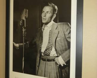 Frank Sinatra Black/White Framed Photograph
