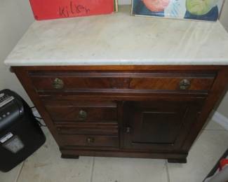 Antique Victorian Marble Top Washstand