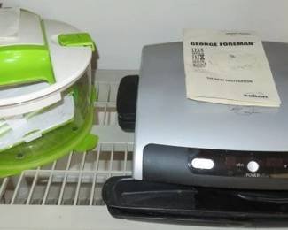 Genius Green Peeler & Slicer, George Foreman Grilling Machine