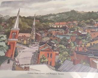 Galena from Green and Prospect Streets, Copyright 1977 C.J.