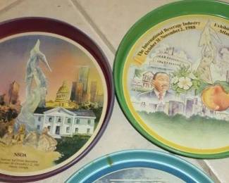 Vintage NSDA Exhibition Metal Trays
