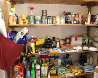 Lots of Cleaning Supplies with other useful things