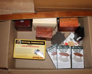 Various Wood working kits and wood blocks