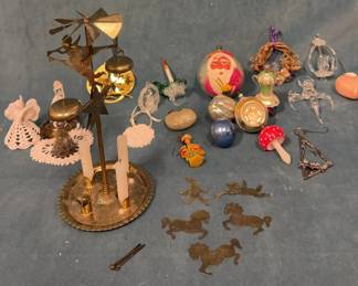 Vintage Christmas Ornaments And Angel Party Chimes