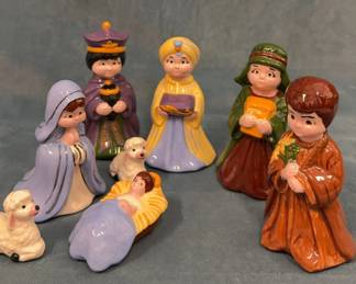 Ceramic Nativity Figures