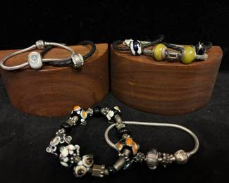 Sims Star Sterling Snake Chain Charm Braclets And More