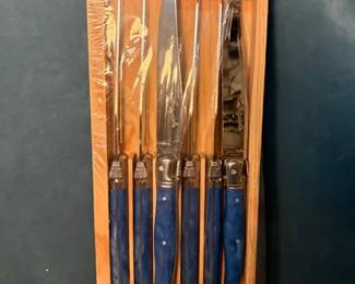 Laguiole Blue Steak Knives