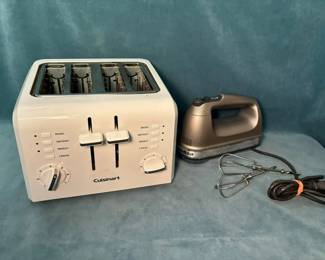 Cuisinart 4 Slice Toaster And KitchenAid Hand Mixer