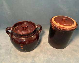 USA Pottery Lidded Canister