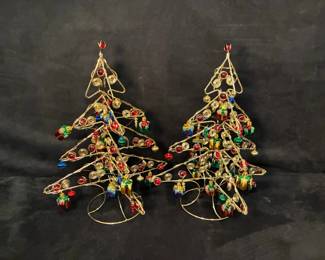 Glass Marble Christmas Tabletop Trees