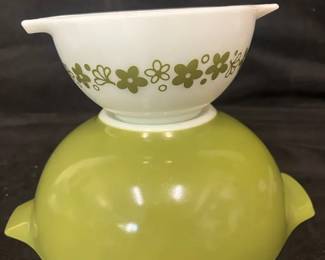 Pyrex Spring Blossom and Avocado Cinderella Bowls
