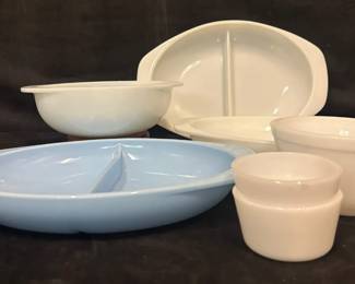 Pyrex White Divided Dishes Delphite Blue Divided Dish And More