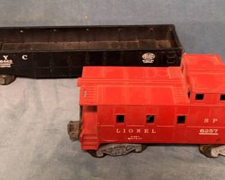 Lionel Caboose Car And Gondola O Scale