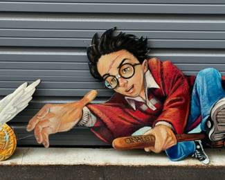 Harry Potter And Golden Snitch Cutout Store Display