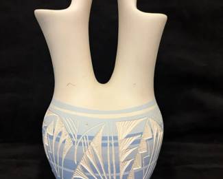 Vintage Signed Kanuho Navajo Wedding Vase