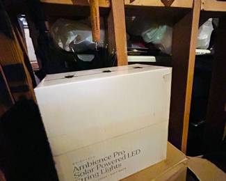 Boxed solar powered led string lights 