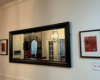 Hanging mirrors.  Prints 