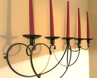 Wall hanging candelabras 